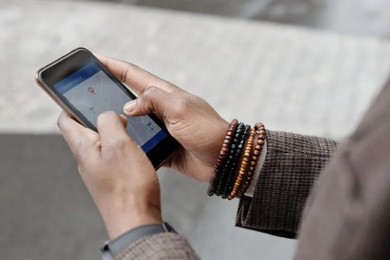 Google Maps showing business location pins