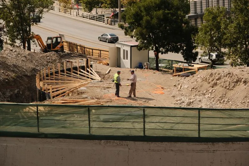 Foundation and blueprint representing technical groundwork