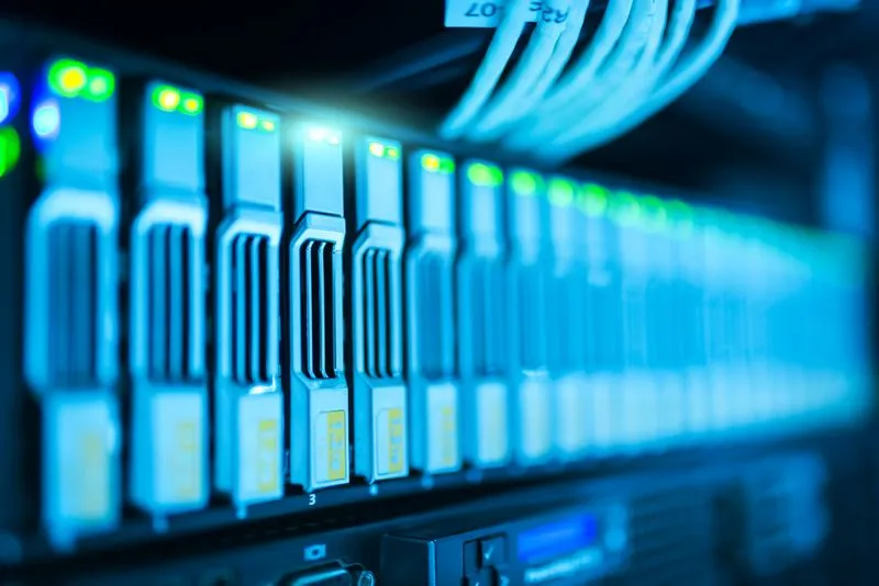 Data centre servers that power search engine indexes